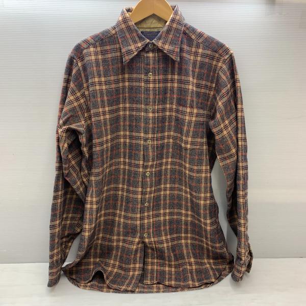 PENDLETON ペンドルトン 70s ウール ネルシャツ 長袖 チェック ブラウン サイズL U...