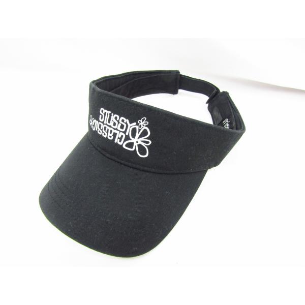 STUSSY CLASSIC 80s ハイビスカス ステューシー サンバイザー サイズ 約51cm ...