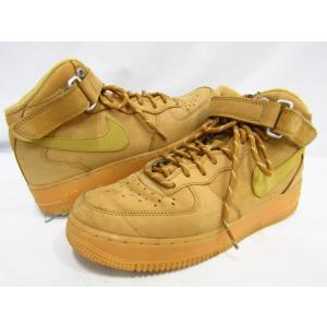 Nike Air Force 1 Mid Flax DJ9158-200 ナイキ エアフォース1 ミッド フラックス ブラウン 25.0cm 付属品なし 本体のみ 中古品 ◆131208