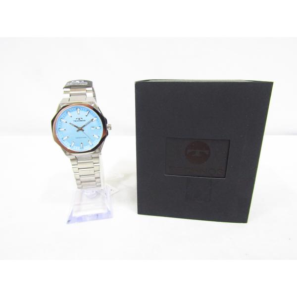 未使用品 TECHNOS テクノス T9C19SI 3気圧防水 ミネラルガラス デイト ステンレスベ...