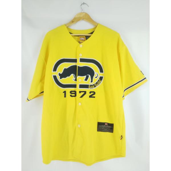 ECKO UNLTD（ECKO UNLTD) エコー Y2K ヒップホップ ベースボールシャツ 蛍光...