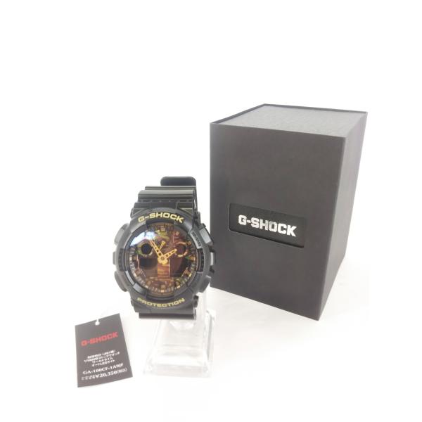 未使用品/G-SHOCK GA-100CF-1A9JF メンズ 腕時計 アナデジ ブラック ベージュ...