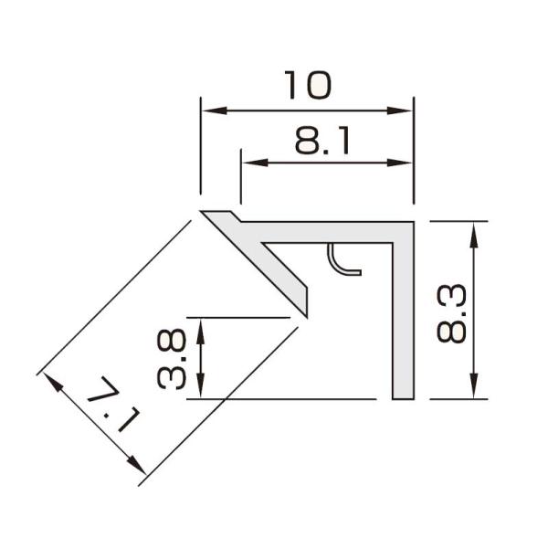 フクビ アルパレージ用　入隅 1本  内装  アルパレージ部材