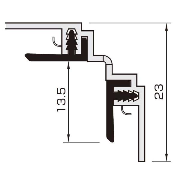 フクビ アルパレージ用　入隅（R面用） 1本  内装  アルパレージ部材
