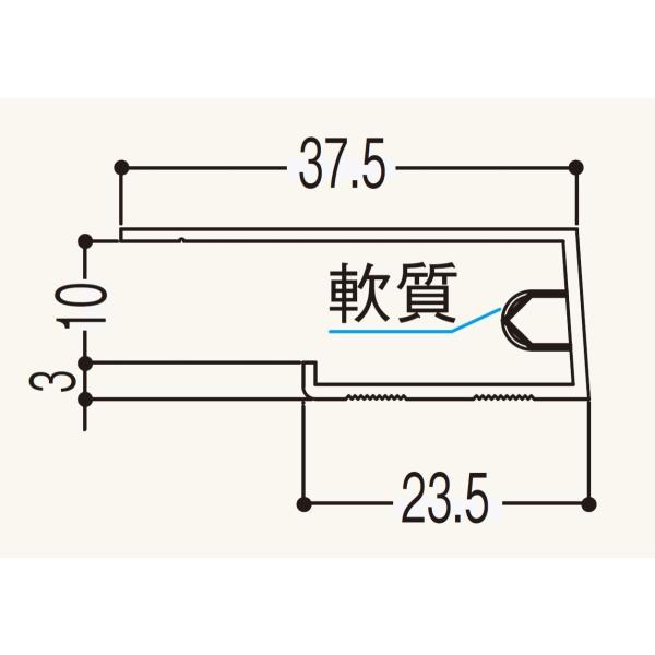 フクビ　コ型廻り縁　1本　FUKUVI 浴室用天井・壁装材　樹脂バスパネル用部材