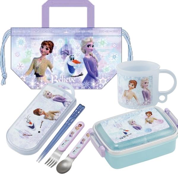アナと雪の女王 26 お買得４点セット 角型お弁当箱 450ml トリオ コップ 巾着セット