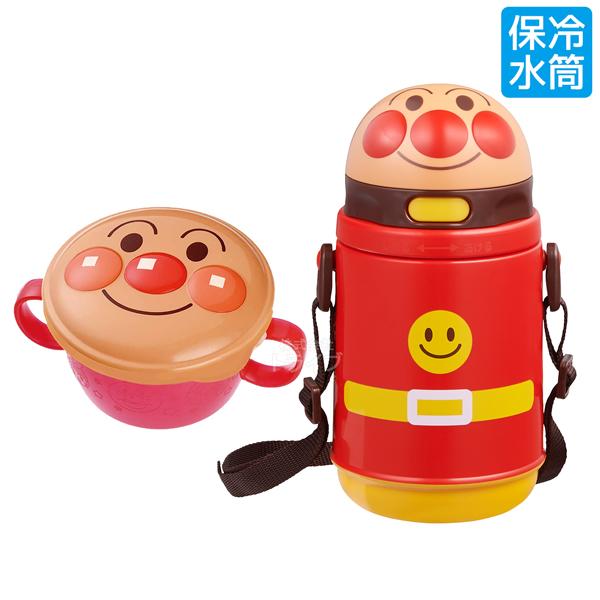 アンパンマン ２点セット ストロー付保冷水筒 400ml ボーロカップ