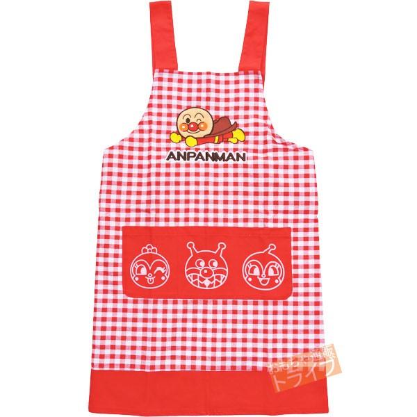 アンパンマン 大人H型エプロン レッド 02920-41 ネコポス対応品