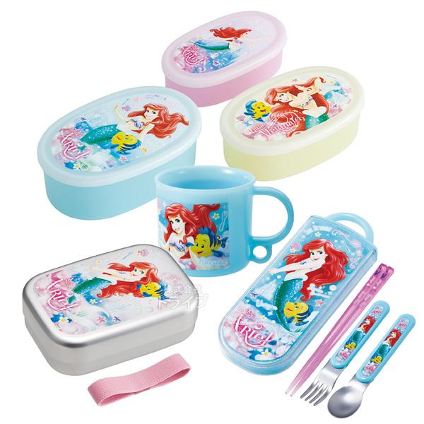 リトルマーメイド アリエル お買得４点セット アルミお弁当箱 370ml トリオ コップ シール容器...