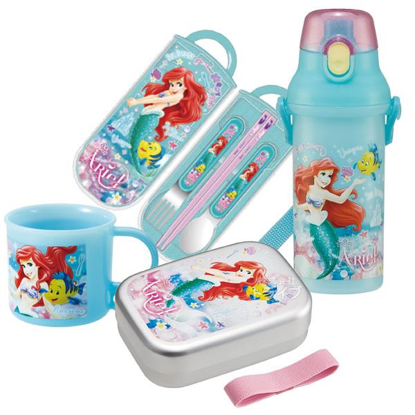 リトルマーメイド アリエル お買得４点セット アルミお弁当箱 370ml トリオ コップ プラ水筒