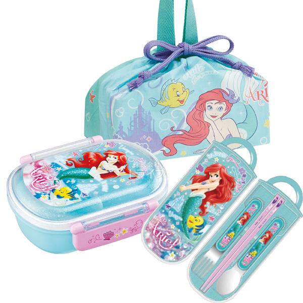 リトルマーメイド アリエル 抗菌 お弁当箱 中子付 360ml トリオ 巾着セット