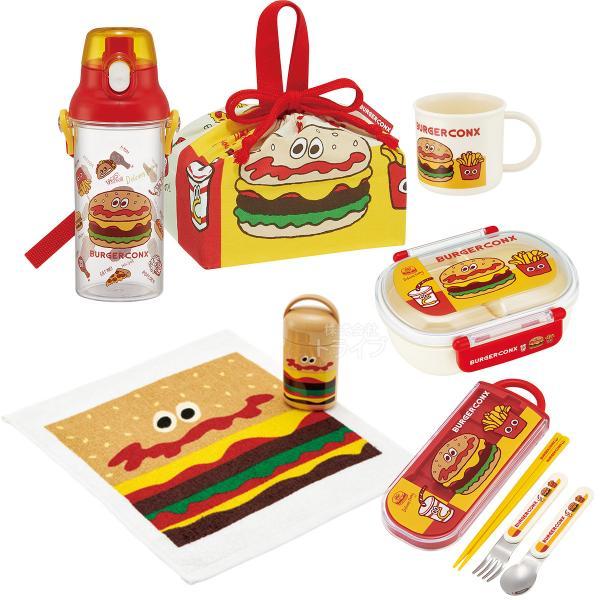 バーガーコンクス お買得６点セット 抗菌 お弁当箱 中子付 360ml トリオ コップ 巾着 クリア...