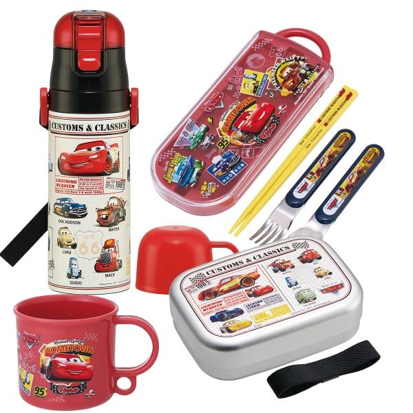カーズ 26 お買得４点セット アルミお弁当箱 370ml トリオ コップ 2WAY水筒