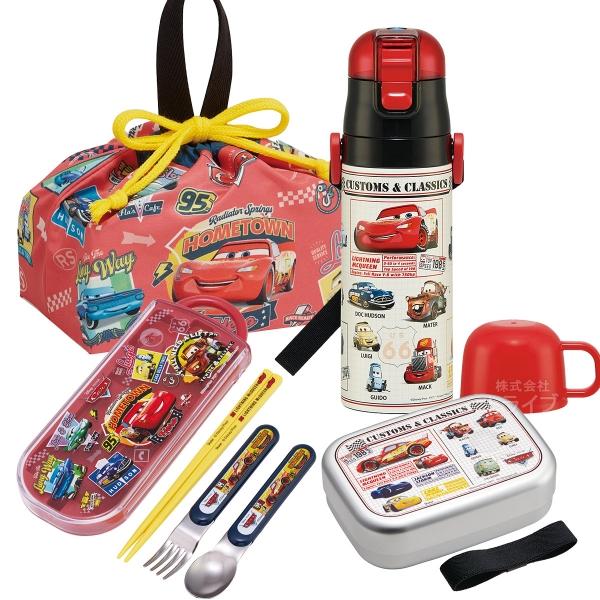 カーズ 26 お買得４点セット アルミお弁当箱 370ml トリオ 巾着 2WAY水筒