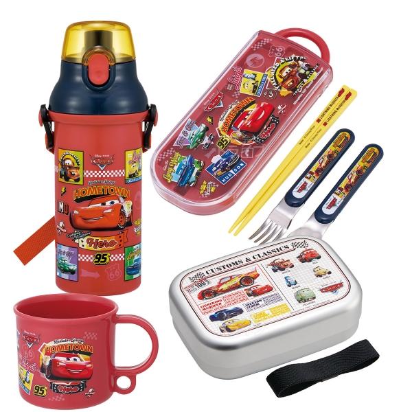カーズ 26 お買得４点セット アルミお弁当箱 370ml トリオ コップ プラ水筒