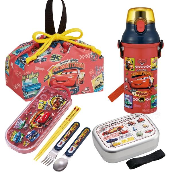 カーズ 26 お買得４点セット アルミお弁当箱 370ml トリオ 巾着 プラ水筒