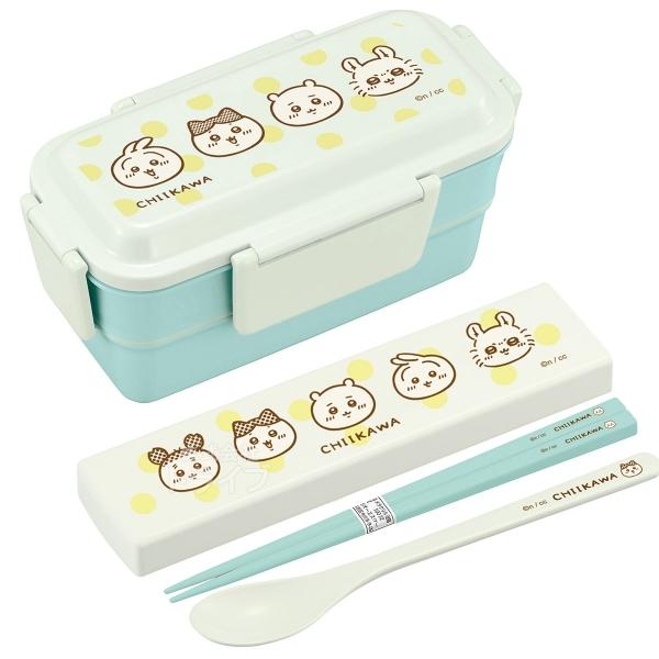 ちいかわ ストライプ ２段 お弁当箱 600ml コンビ セット