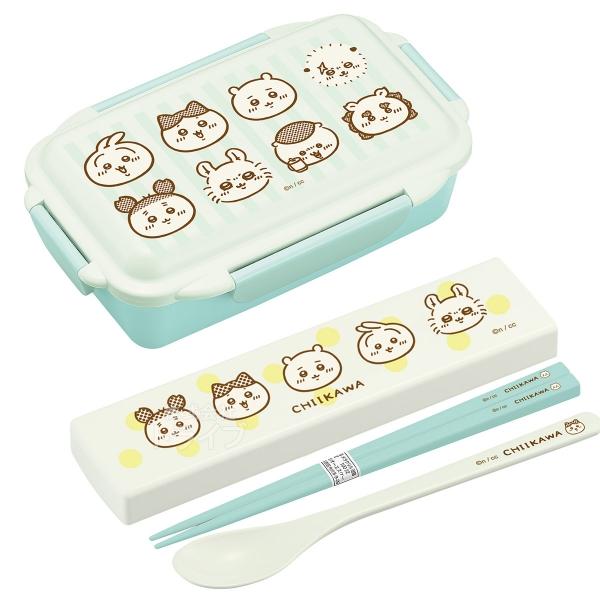 ちいかわ ストライプ ４点ロック お弁当箱 500ml コンビ セット