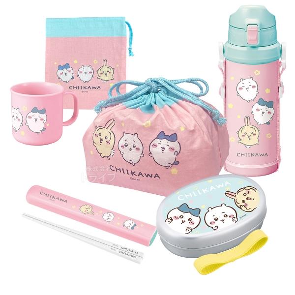 ちいかわ キッズ お買得６点セット アルミお弁当箱 350ml 箸＆箸箱 コップ 巾着 コップ袋 水...