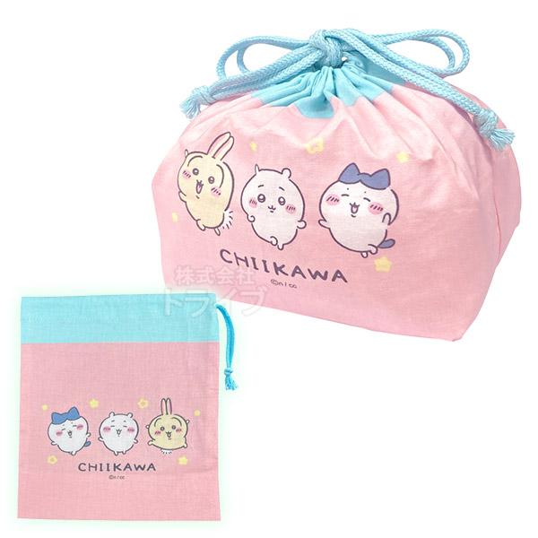 ちいかわ キッズ ランチ巾着 コップ袋 ２点セット ネコポス対応品