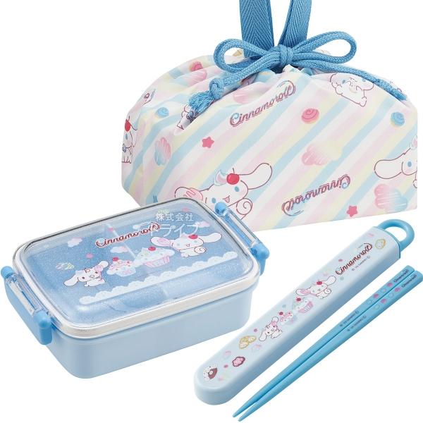 シナモロール シナモン 26 角型お弁当箱 450ml 箸＆箸箱 巾着セット