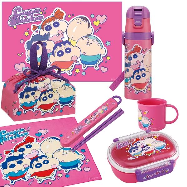 クレヨンしんちゃん 25 お買得７点セット 抗菌 お弁当箱 中子付 360ml 箸＆箸箱 コップ 水...
