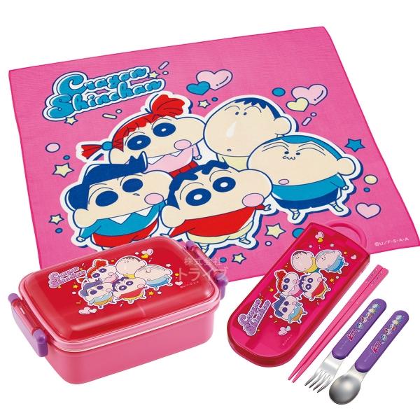 クレヨンしんちゃん 25 抗菌 角型お弁当箱 450ml トリオ ランチクロスセット