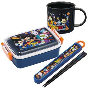 ドラゴンボール　お弁当箱　コップ　プラコップ ドラゴンボールDAIMA 抗菌 角型お弁当箱 450ml トリオ コップセット