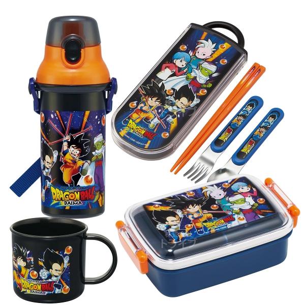 ドラゴンボールDAIMA お買得４点セット 抗菌 角型お弁当箱 450ml トリオ コップ プラ水筒