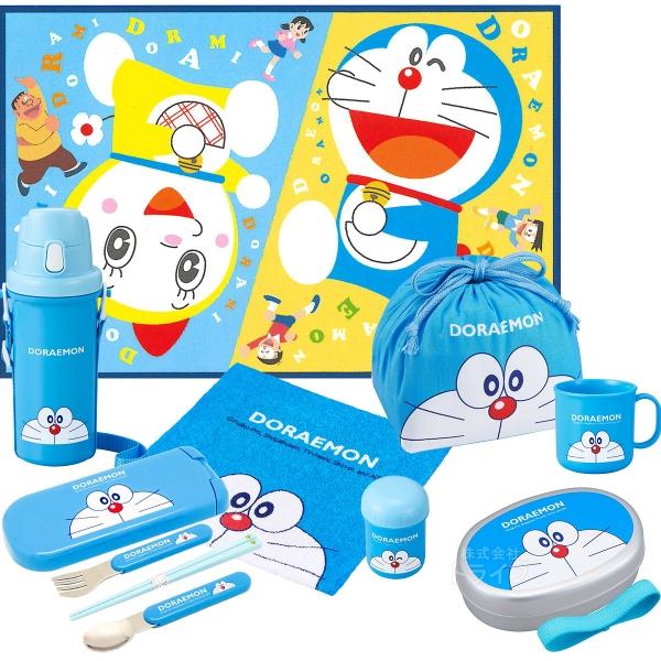 ドラえもん お買得７点セット アルミお弁当箱 350ml トリオ 巾着 プラ水筒 おしぼり レジャー...