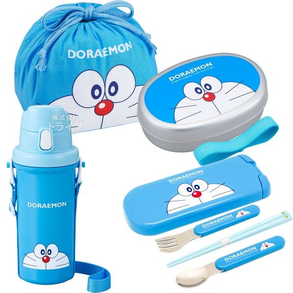 ドラえもん お買得４点セット アルミお弁当箱 350ml トリオ 巾着 プラ水筒