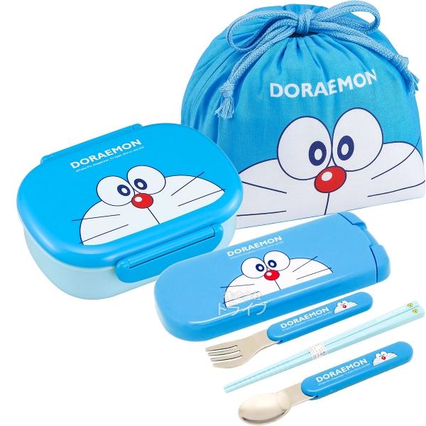 ドラえもん 小判型お弁当箱 360ml トリオ 巾着セット