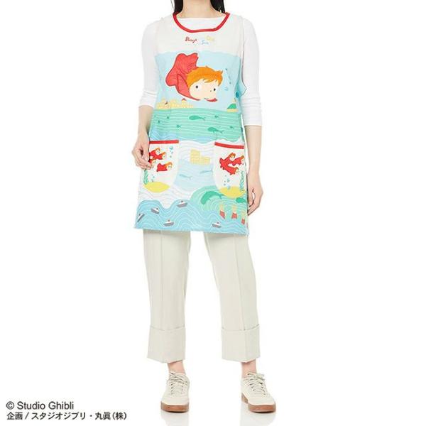 エプロン 割烹着 崖の上のポニョ だいすき  ネコポス対応品 724639