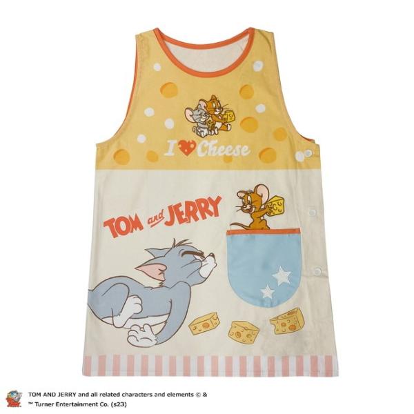 1月上旬入荷予定 エプロン 割烹着 トムとジェリー とっておきチーズ  ネコポス対応品 786125