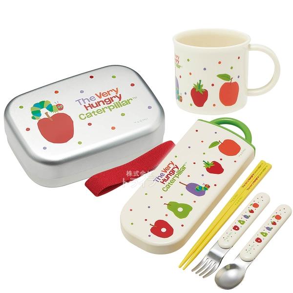 はらぺこあおむし 抗菌 アルミお弁当箱 370ml トリオ コップセット