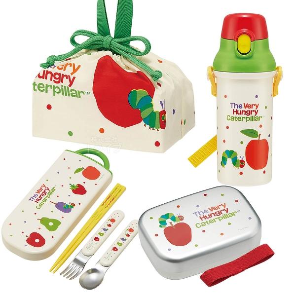 はらぺこあおむし お買得４点セット アルミお弁当箱 370ml トリオ 巾着 プラ水筒