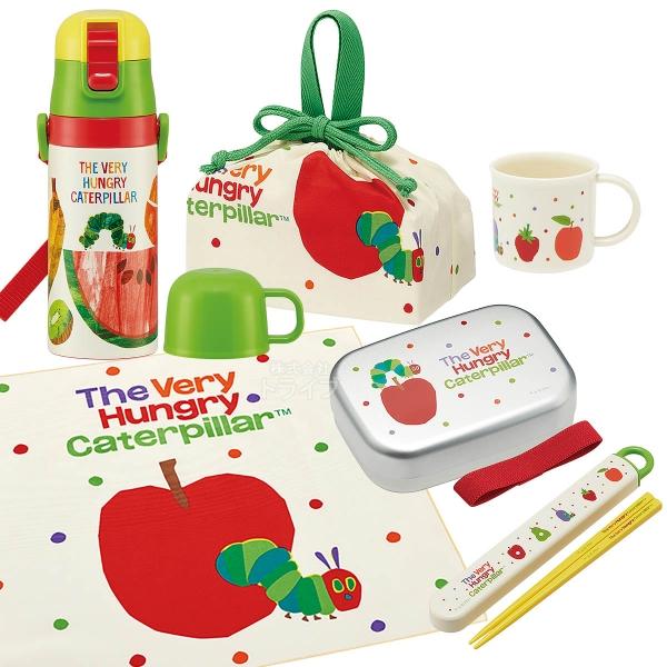 はらぺこあおむし お買得６点セット 抗菌 アルミお弁当箱 370ml 箸＆箸箱 コップ ストロー2W...