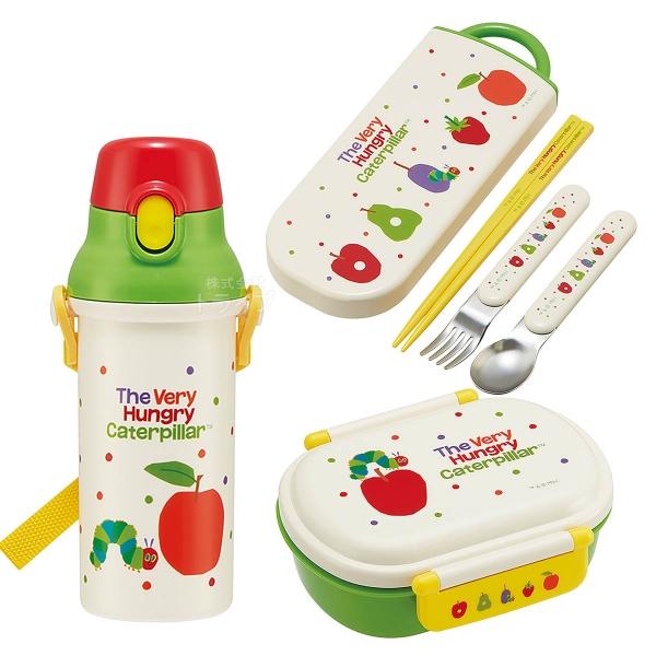 はらぺこあおむし 抗菌 お弁当箱 中子付 360ml トリオ プラ水筒 480ml セット