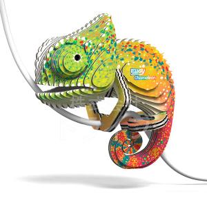 紙製3Dクラフト EUGY アマゾン生物セット ナマケモノ カメレオン ワニ