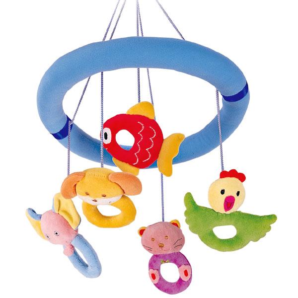 [特価50％OFF]布製がらがらモビール ベビー