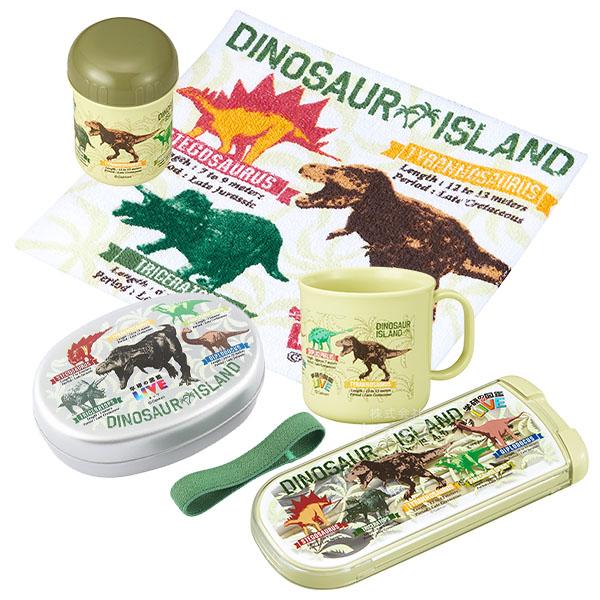 学研の図鑑LIVE ダイナソーアイランド お買得４点セット アルミお弁当箱 350ml トリオ コッ...
