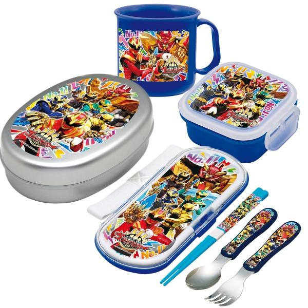 ナンバーワン戦隊ゴジュウジャー お買得４点セット アルミお弁当箱 トリオ デザートケース コップ
