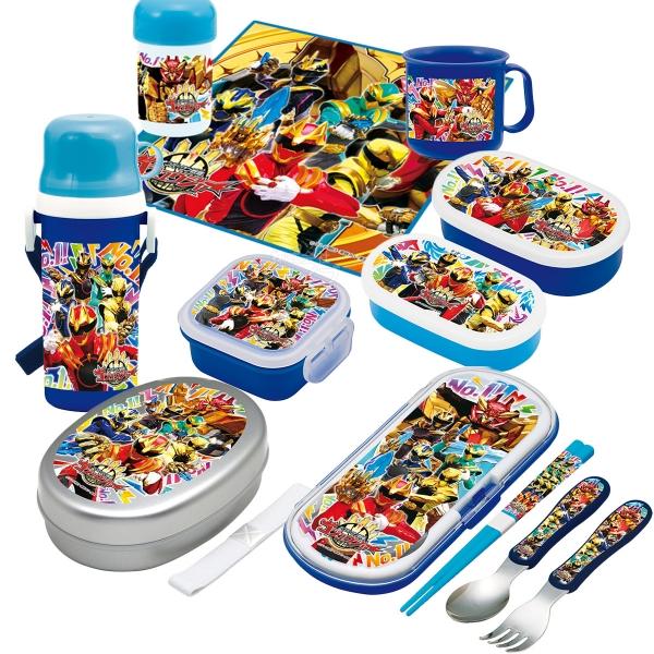 ナンバーワン戦隊ゴジュウジャー お買得７点セット 抗菌 アルミお弁当箱 350ml トリオ コップ ...