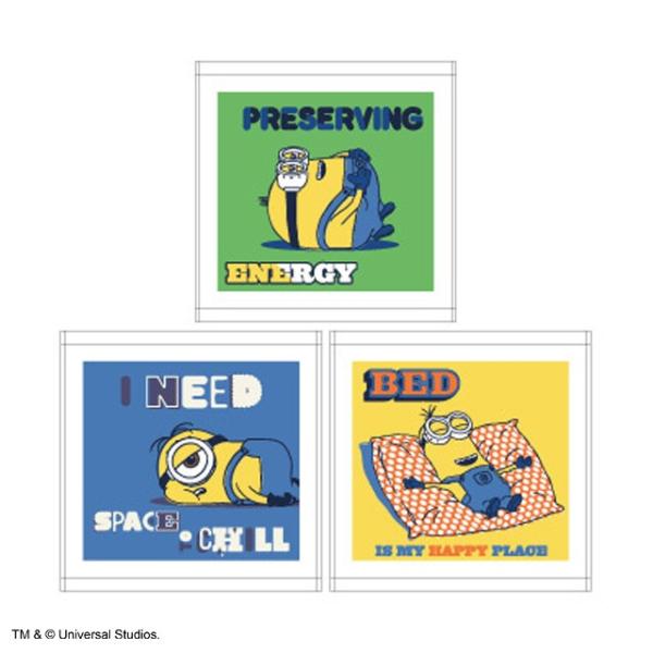ハンドタオル 3絵柄組 ミニオンズ レイジーポップ 899924 ネコポス対応品