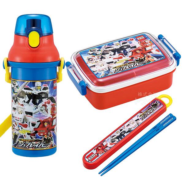 特装合体ロボ ジョブレイバー 角型お弁当箱 450ml 箸＆箸箱 プラ水筒 480ml セット