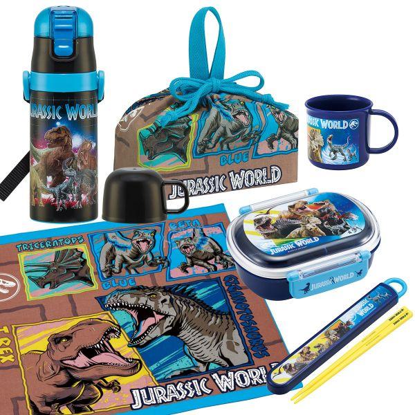 ジュラシックワールド お買得6点セット 抗菌 お弁当箱 中子付 360ml 箸＆箸箱 コップ 2WA...