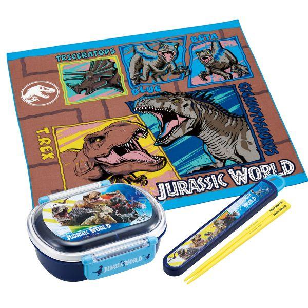 ジュラシックワールド 抗菌 お弁当箱 中子付 360ml 箸＆箸箱 ランチクロスセット