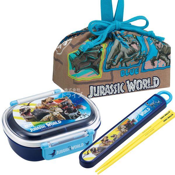 ジュラシックワールド 抗菌 お弁当箱 中子付 360ml 箸＆箸箱 巾着セット