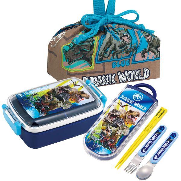ジュラシックワールド 抗菌 角型お弁当箱 450ml トリオ 巾着セット