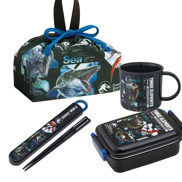 ジュラシックワールド リバース 復活の大地 お買得４点セット 角型お弁当箱 450ml 箸＆箸箱 コ...